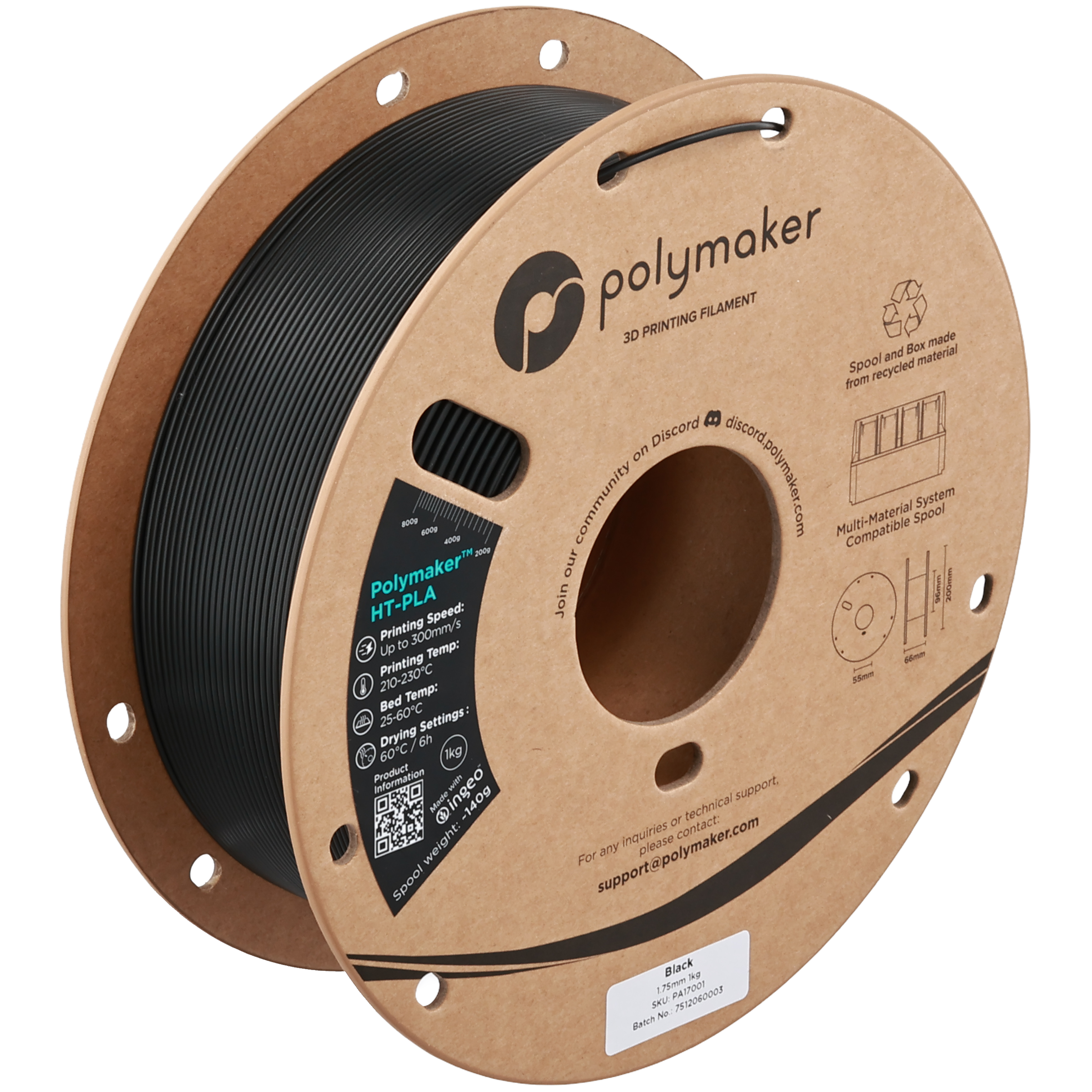 Polymaker™ HT-PLA - Black