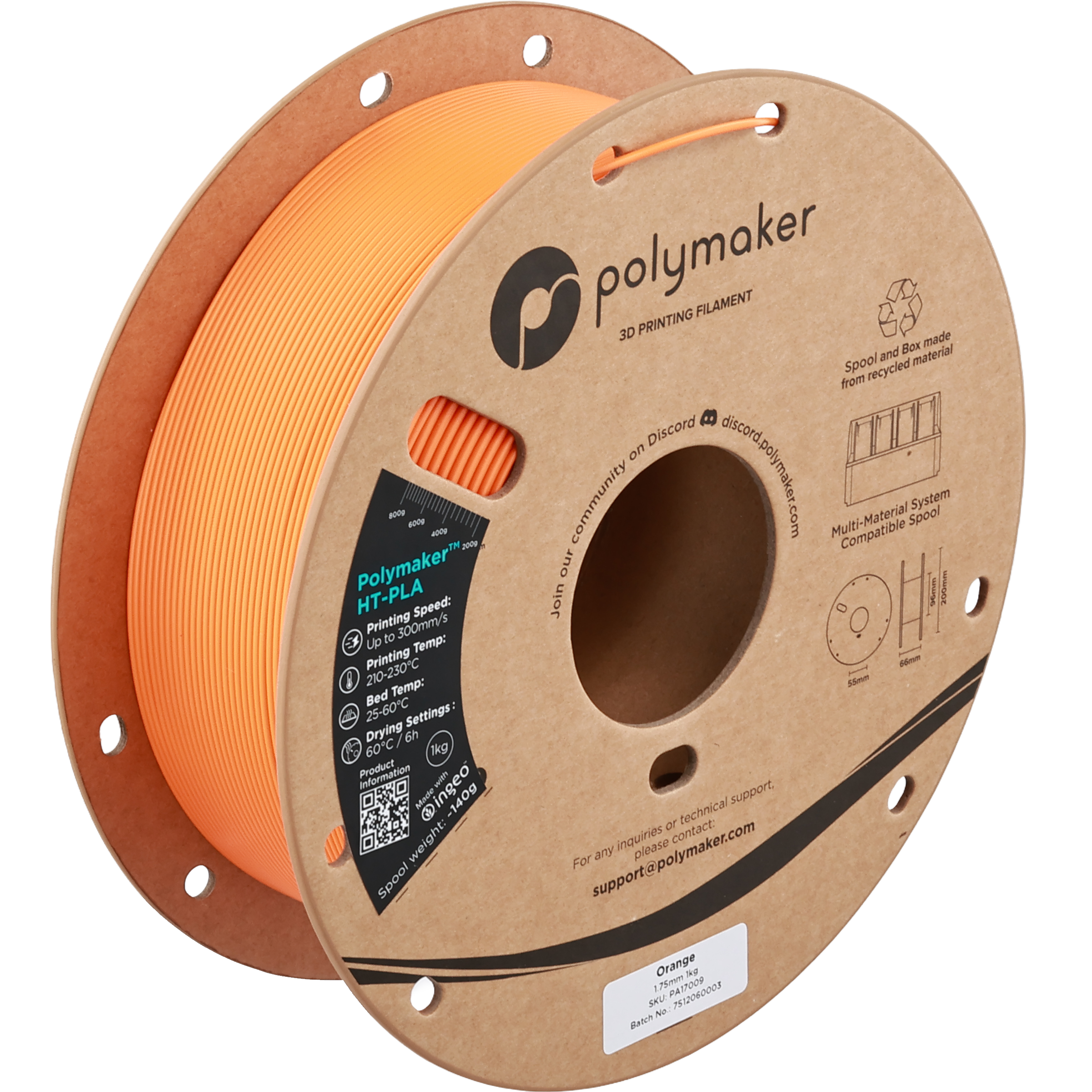 Polymaker™ HT-PLA - Orange