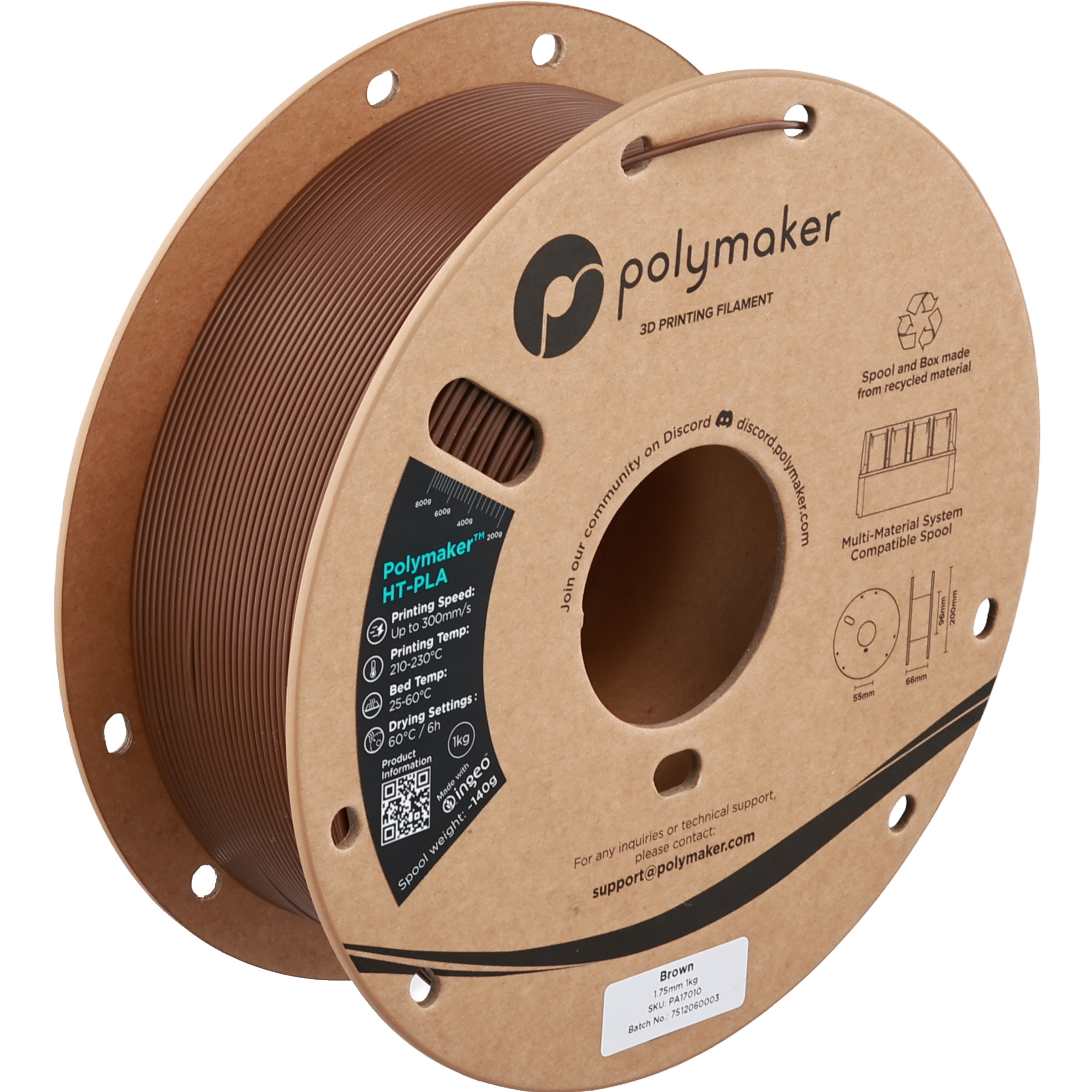 Polymaker™ HT-PLA - Brown