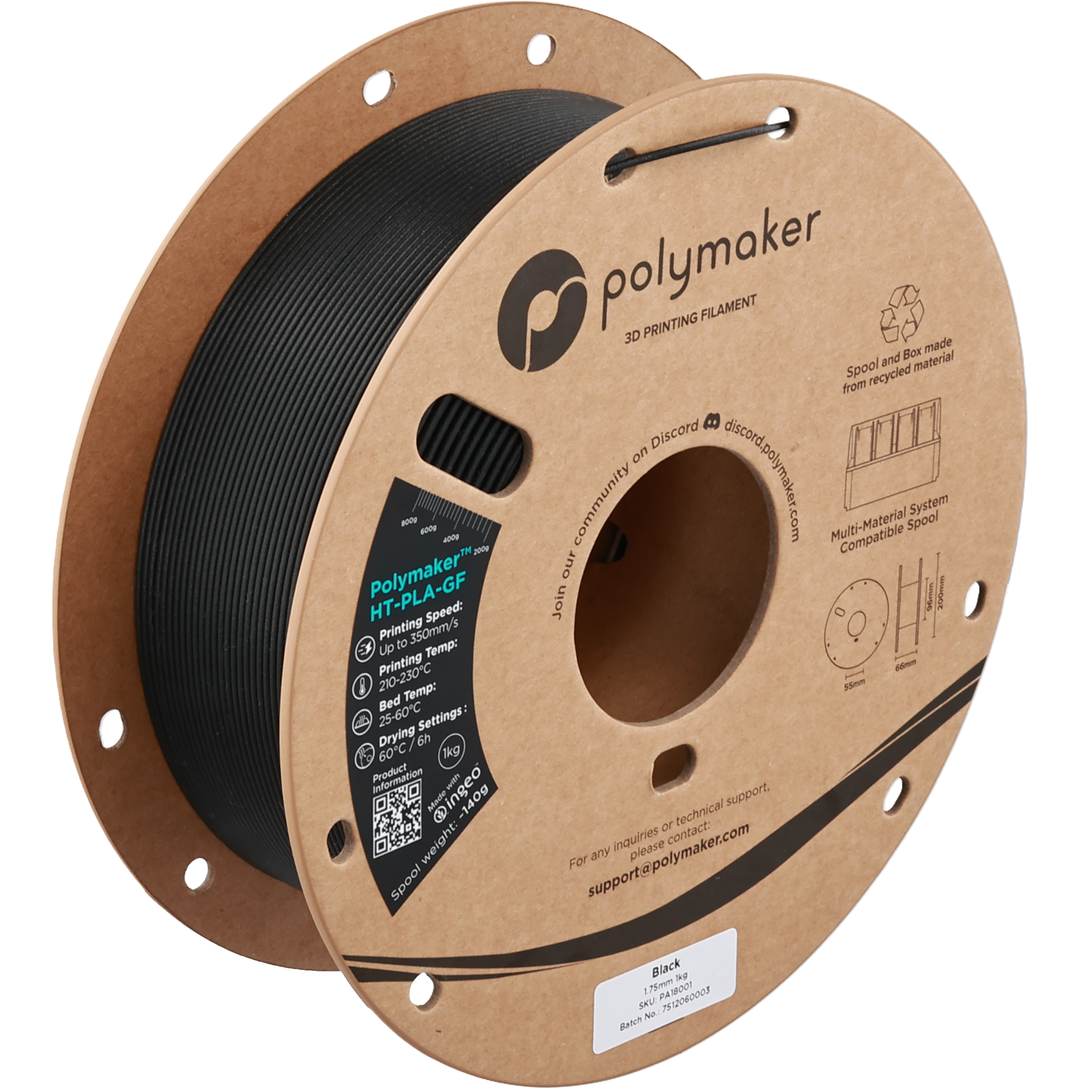 Polymaker™ HT-PLA-GF - Black