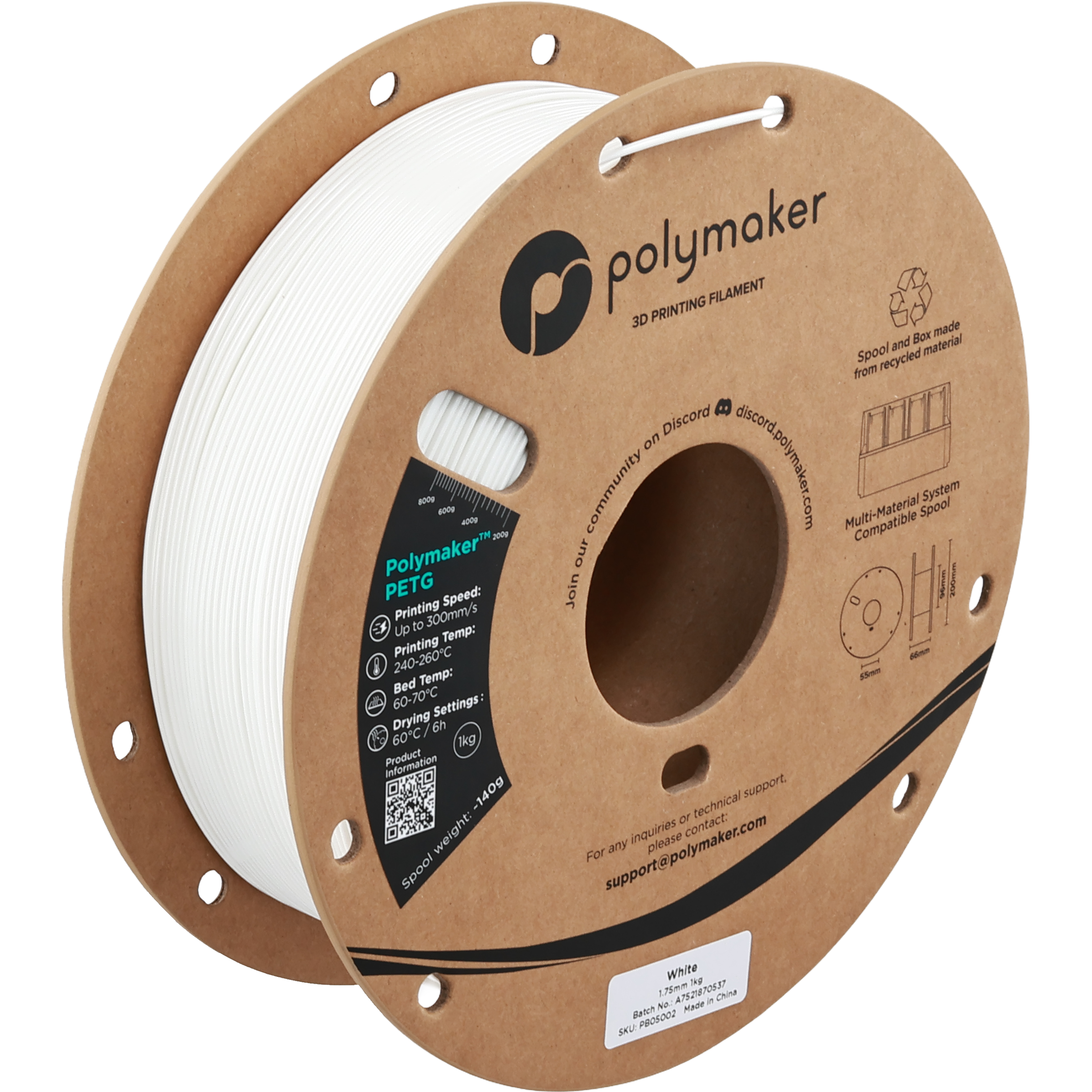 Polymaker™ PETG - White