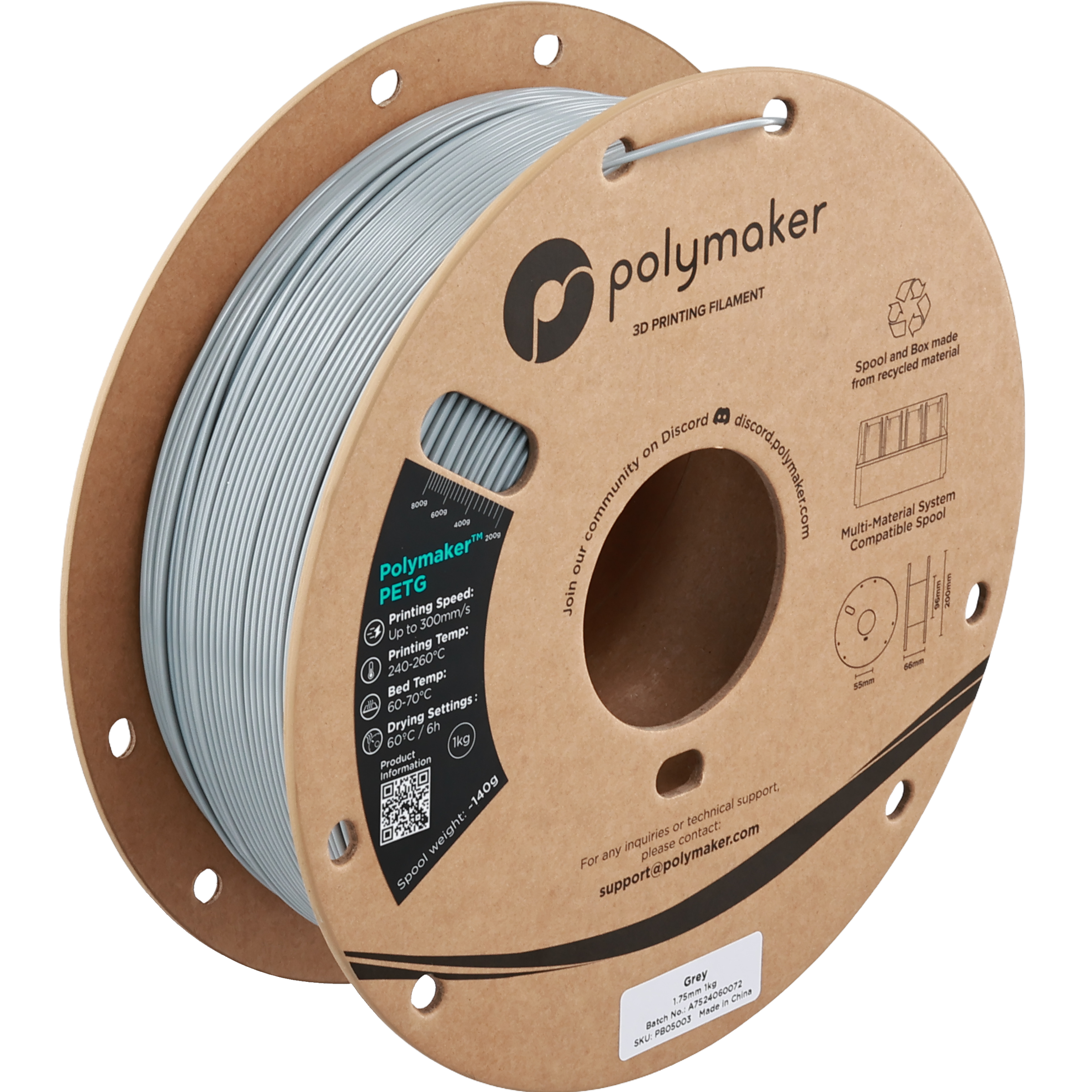 Polymaker™ PETG - Grey