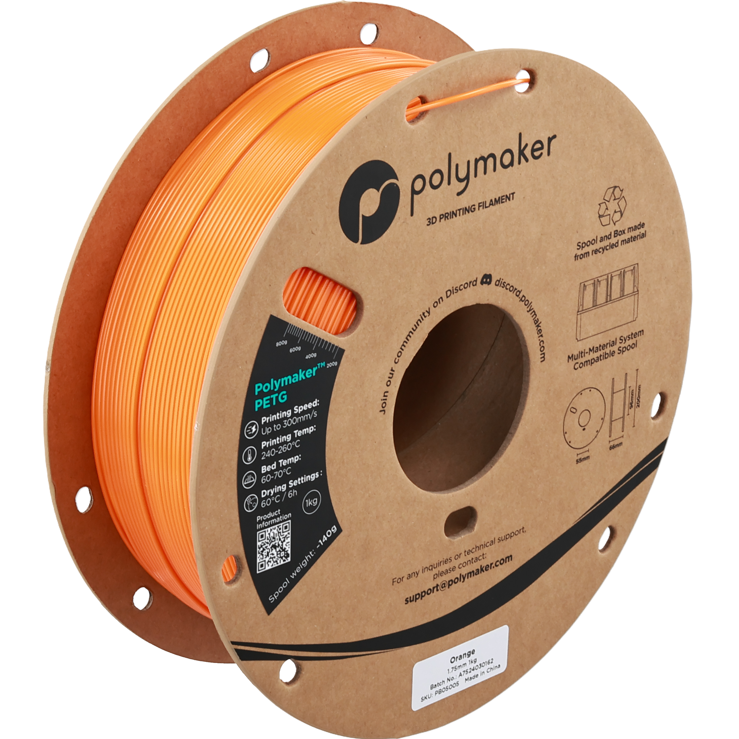 Polymaker™ PETG - Orange