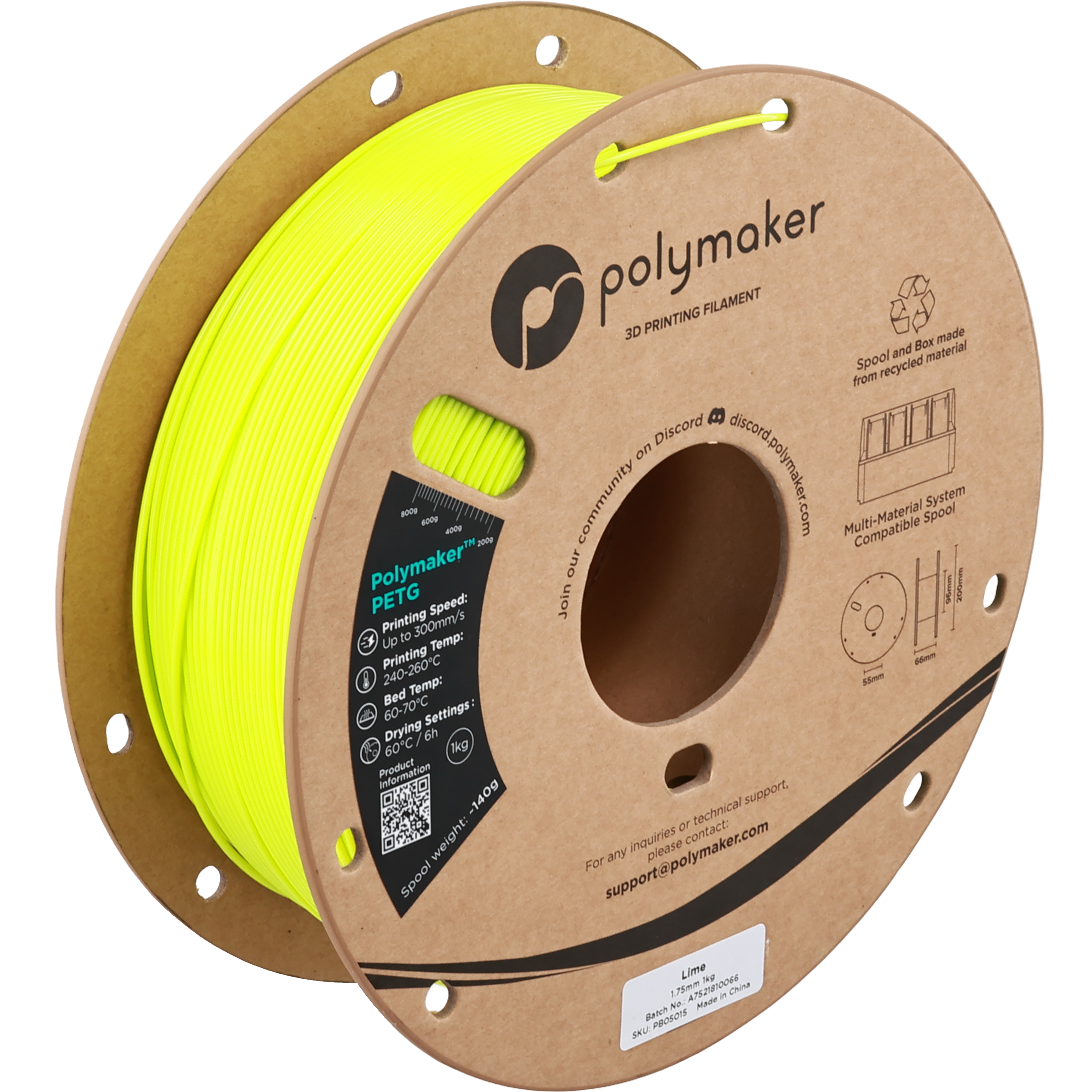 Polymaker™ PETG - Lime