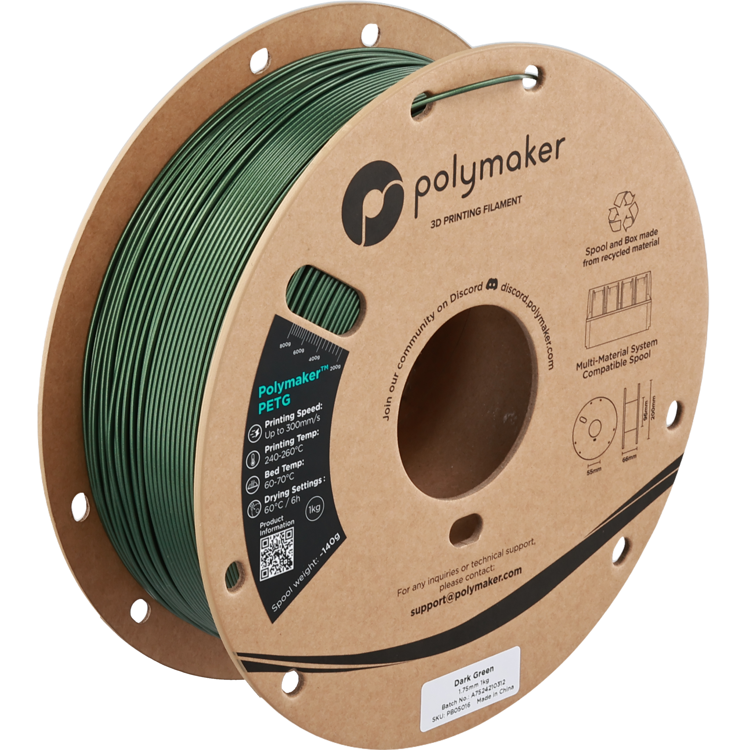 Polymaker™ PETG - Dark Green