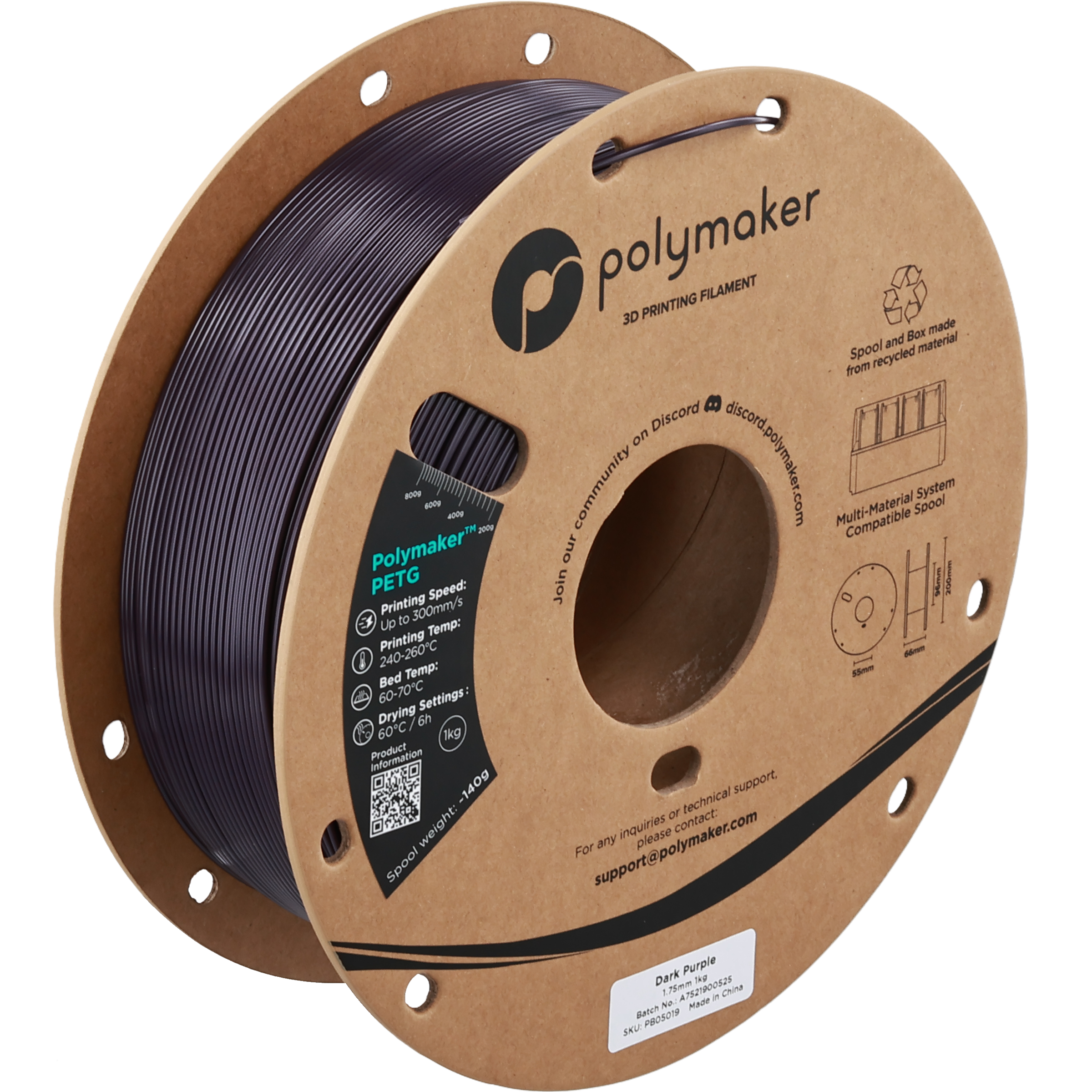 Polymaker™ PETG - Dark Purple