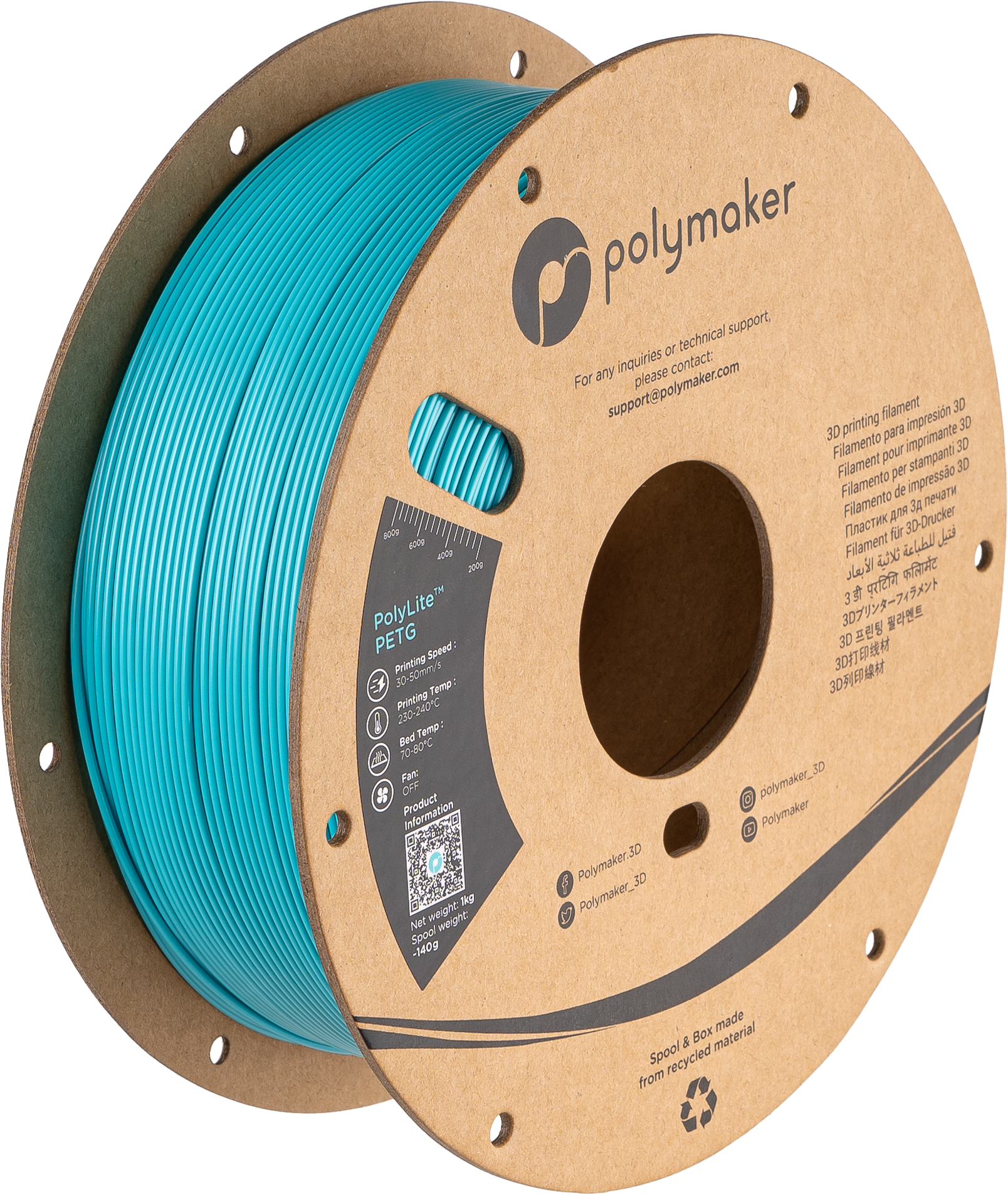 #color_Polymaker Teal (HEX Code - ⌗2DCCD3)