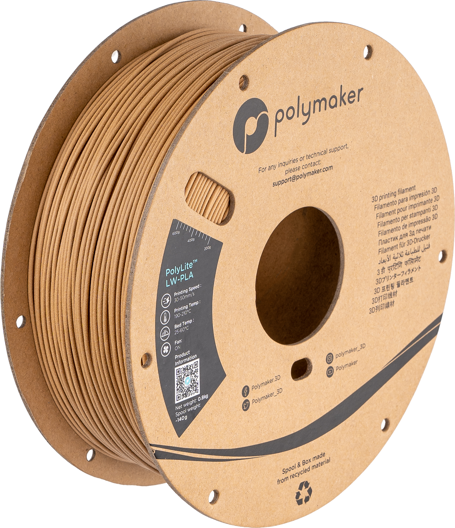 PolyLite™ LW-PLA - Wood