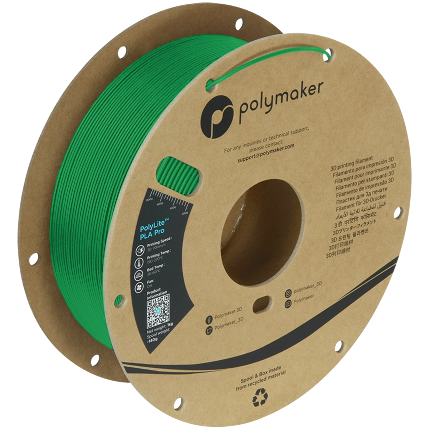 PolyLite™ PLA Pro - Green