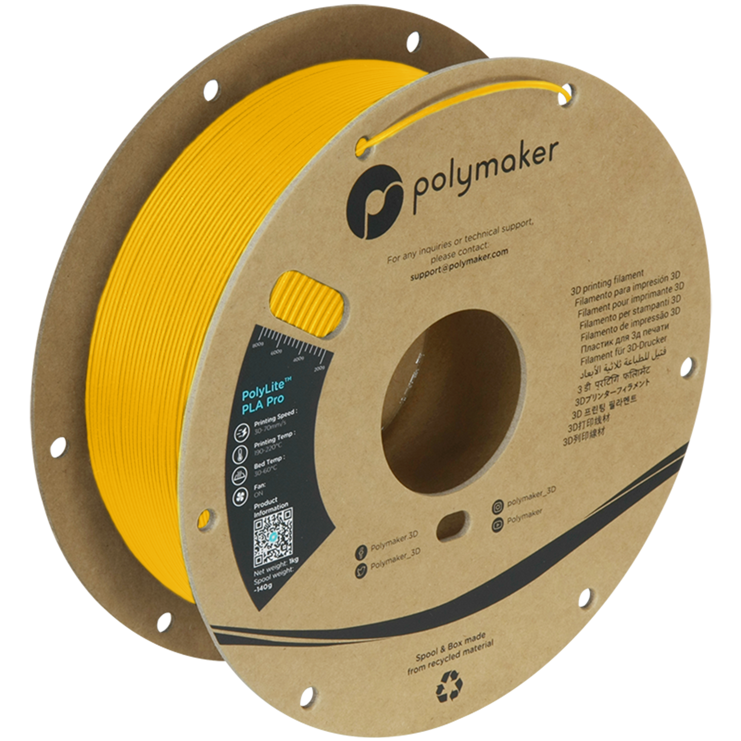 PolyLite™ PLA Pro - Yellow