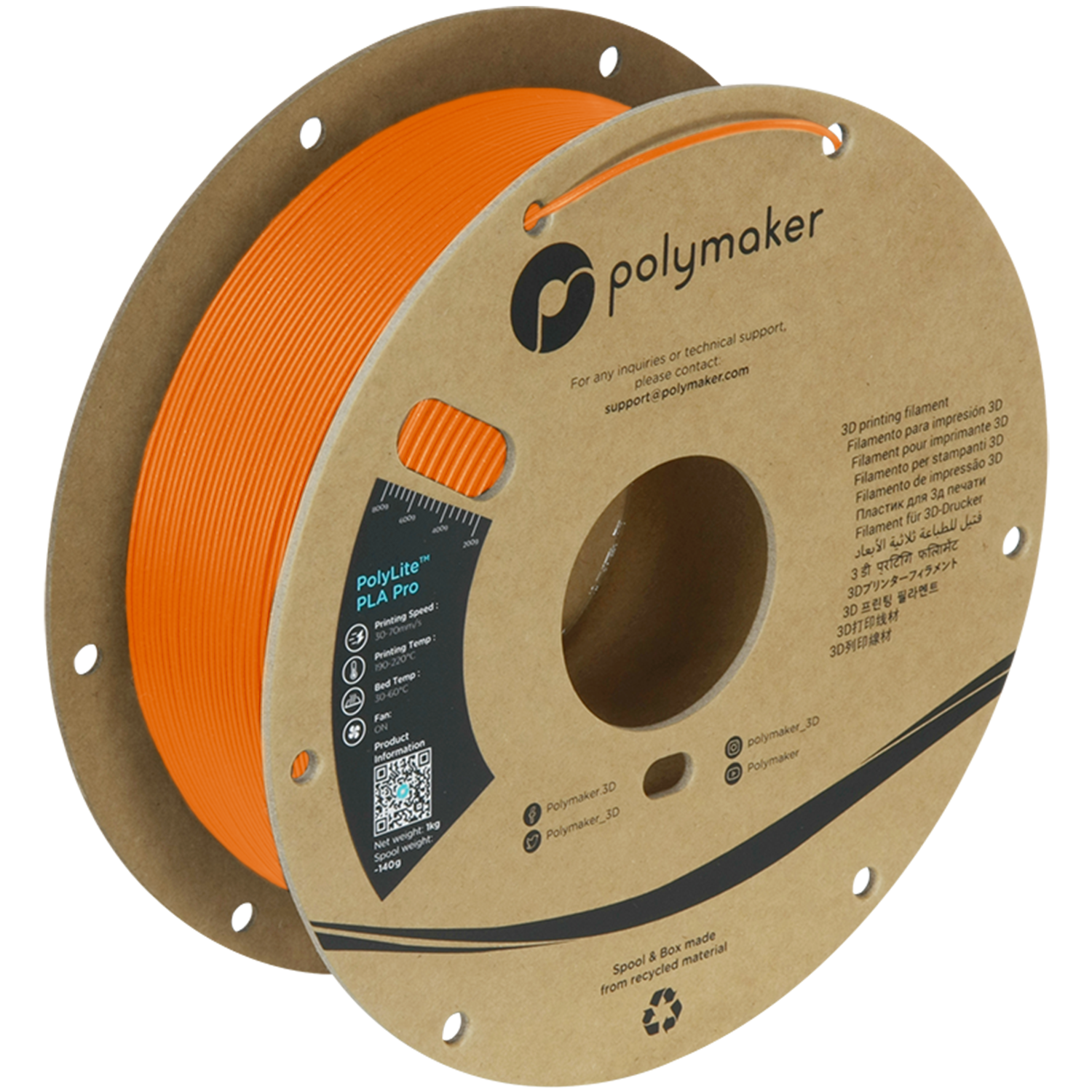 PolyLite™ PLA Pro - Orange