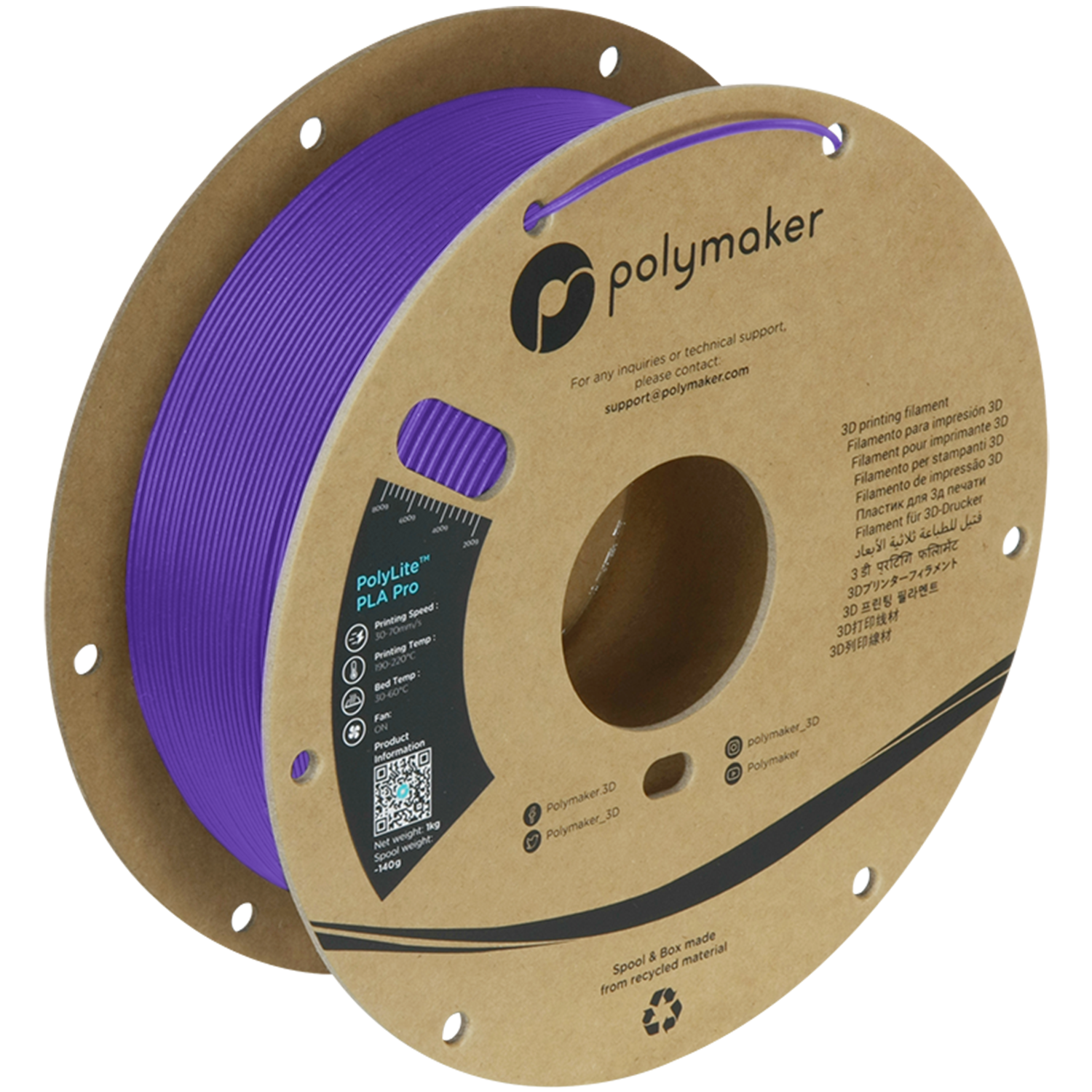 PolyLite™ PLA Pro - Purple