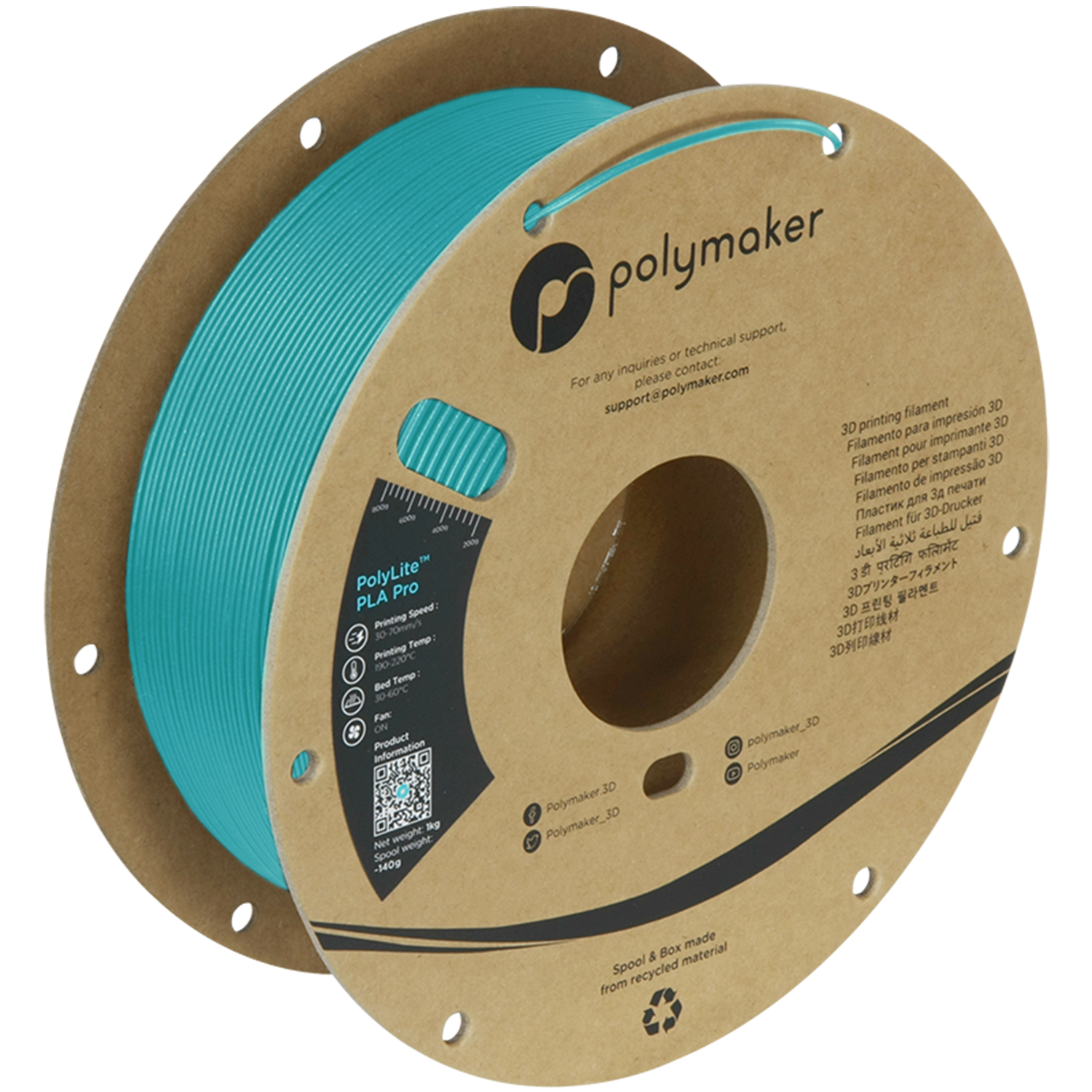 PolyLite™ PLA Pro - Polymaker Teal