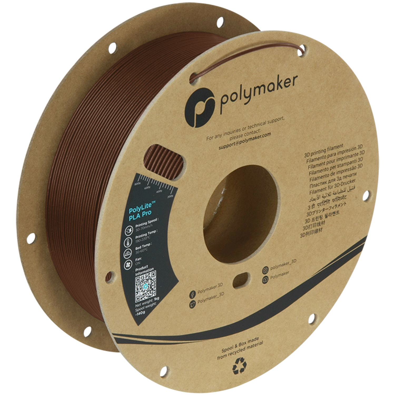 PolyLite™ PLA Pro - Brown