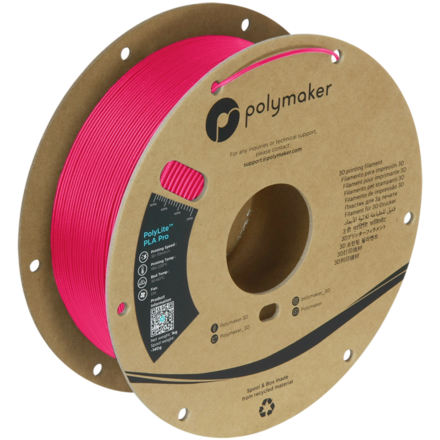 PolyLite™ PLA Pro - Magenta