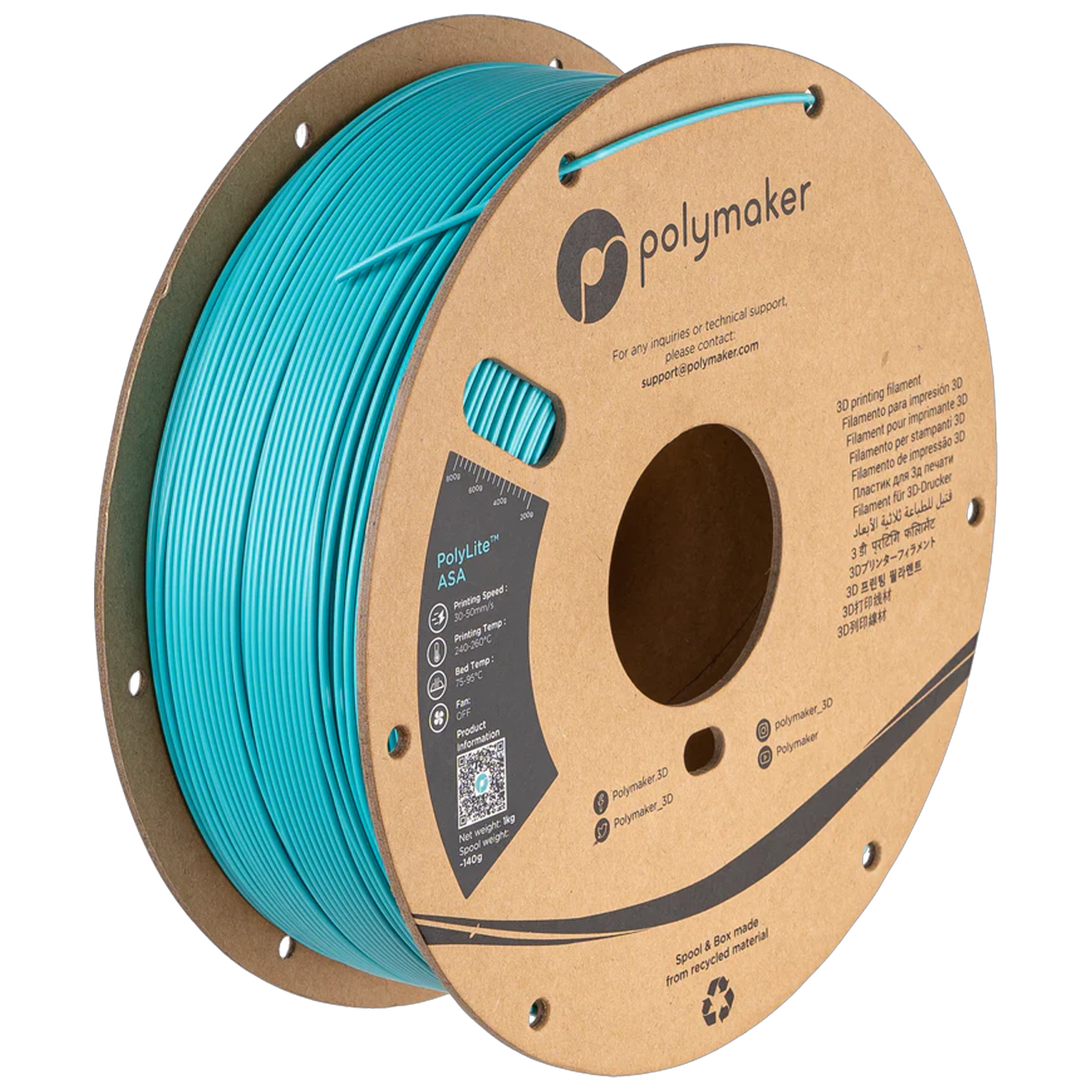 PolyLite™ ASA - Polymaker Teal